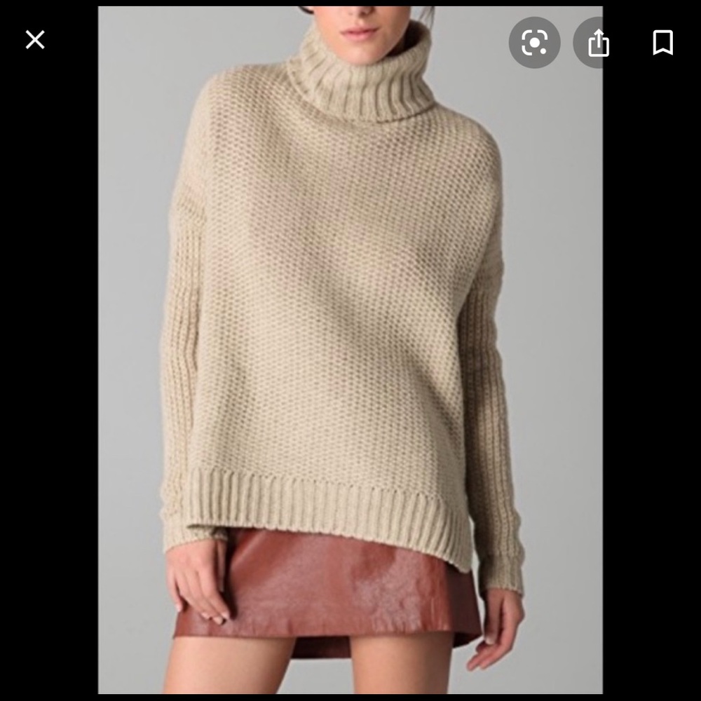 Vince Honeycomb Turtleneck Sweater